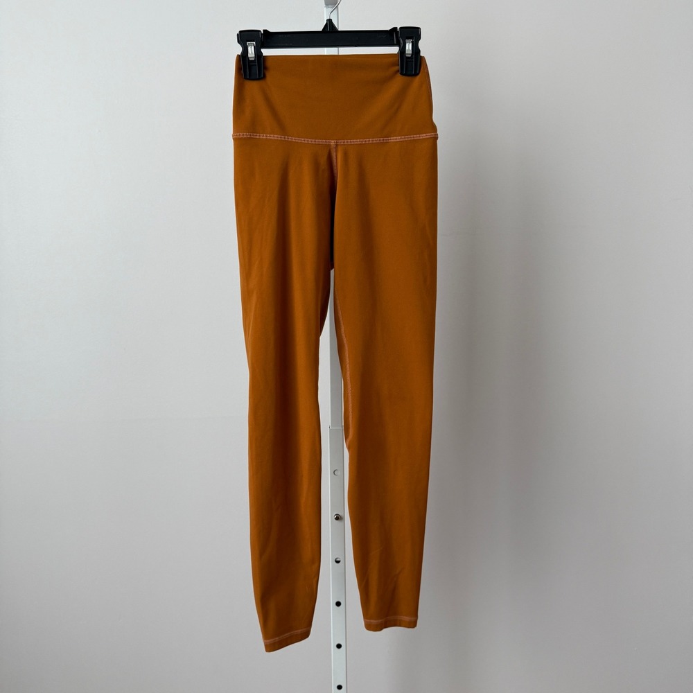 Yunoga sz XS High Waisted Yoga Leggings Burnt Orange Activewear Pants Athleisure